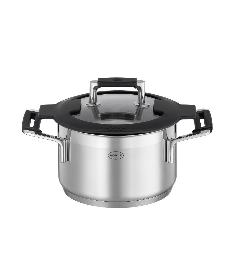 KOCHTOPF Silence Pro 1,9 L  - Edelstahlfarben, Basics, Metall (16cm) - Rösle