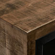 SIDEBOARD 175/80/40 cm  in Naturfarben, Hellbraun  - Hellbraun/Schwarz, Design, Glas/Holz (175/80/40cm) - Carryhome