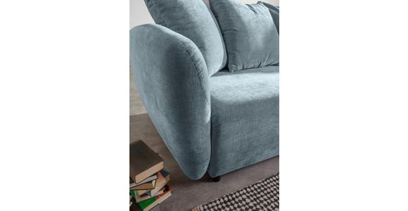 SCHLAFSOFA Flachgewebe Blau  - Blau/Schwarz, KONVENTIONELL, Kunststoff/Textil (250/74/108cm) - Carryhome