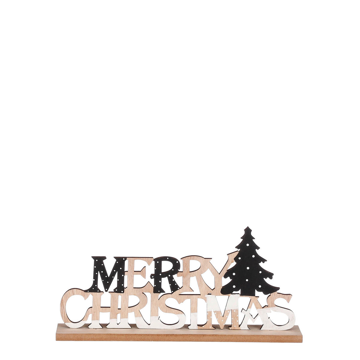 UKRASNI NATPIS - crna, Osnovno, drvo (29.50/4.50/14.00cm) - X-Mas