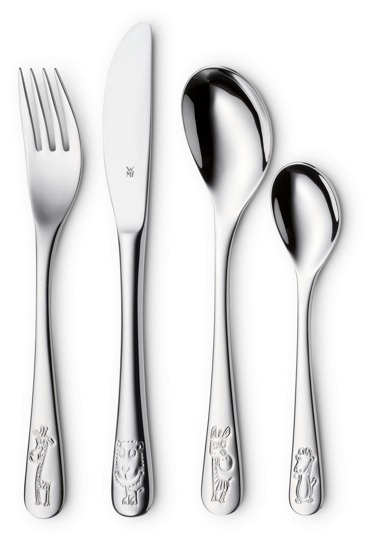 KINDERGESCHIRRSET Safari Porzellan 6-teilig  - Multicolor, Basics, Keramik/Metall (40/25/10cm) - WMF