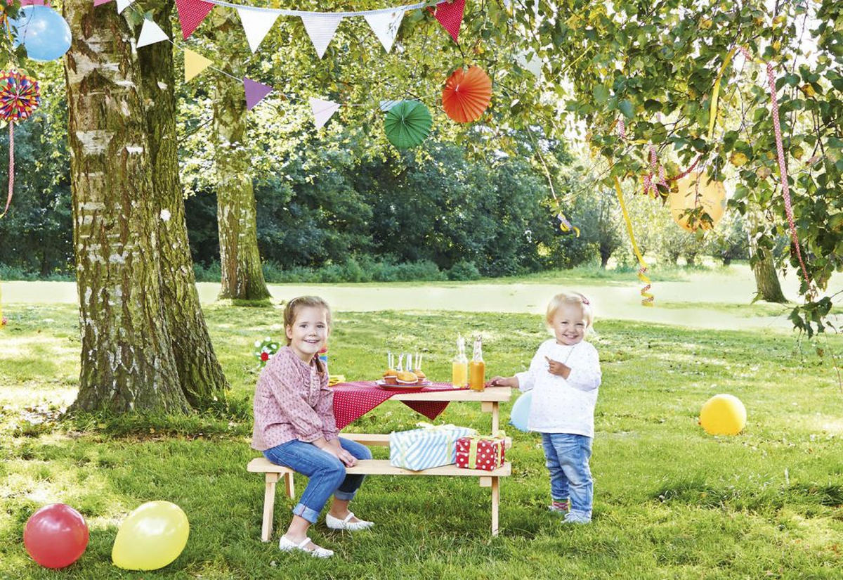 KINDERSITZGRUPPE Nicki für 4  - Naturfarben, Basics, Holz (90/79/50cm) - Pinolino