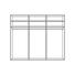DREHTÜRENSCHRANK in Grau, Weiß - Weiß/Grau, Basics, Holzwerkstoff/Metall (302,5/238,6/58,8cm) - Ambiente DREHTÜRENSCHRANK in Grau, Weiß - Weiß/Grau, Basics, Holzwerkstoff/Metall (302,5/238,6/58,8cm) - Ambiente