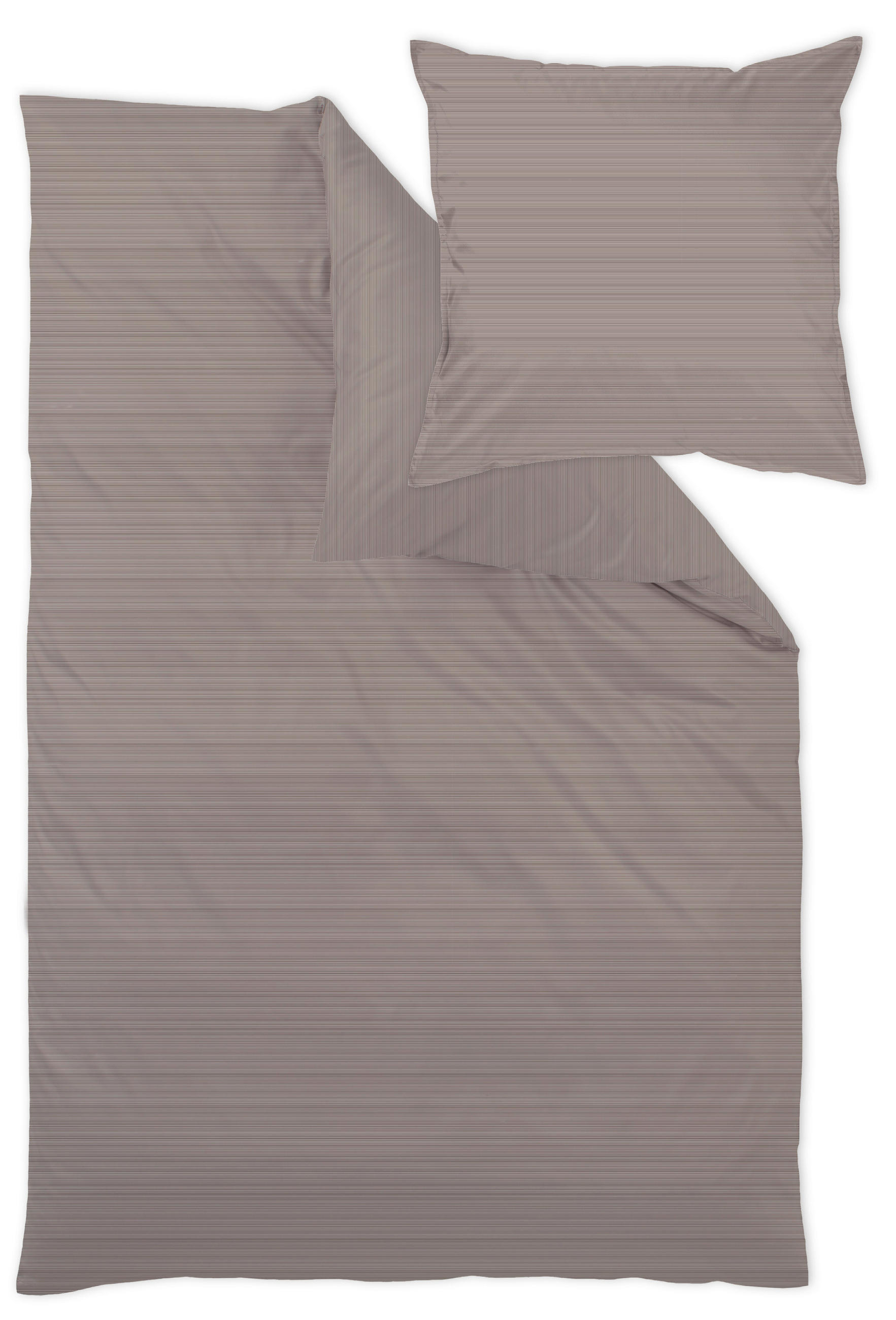 POSTELJNINA Bente 140/200 cm damast rjava  - rjava, Konvencionalno, tekstil (140/200cm) - Curt Bauer