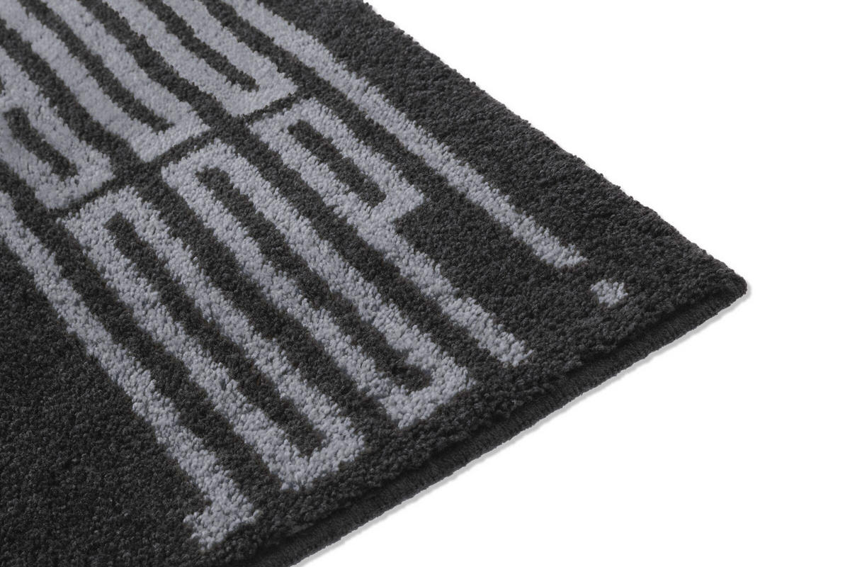 BADTEPPICH Bars Platinfarben 60/50 cm  - Platinfarben, Basics, Naturmaterialien/Textil (60/50cm) - Joop!