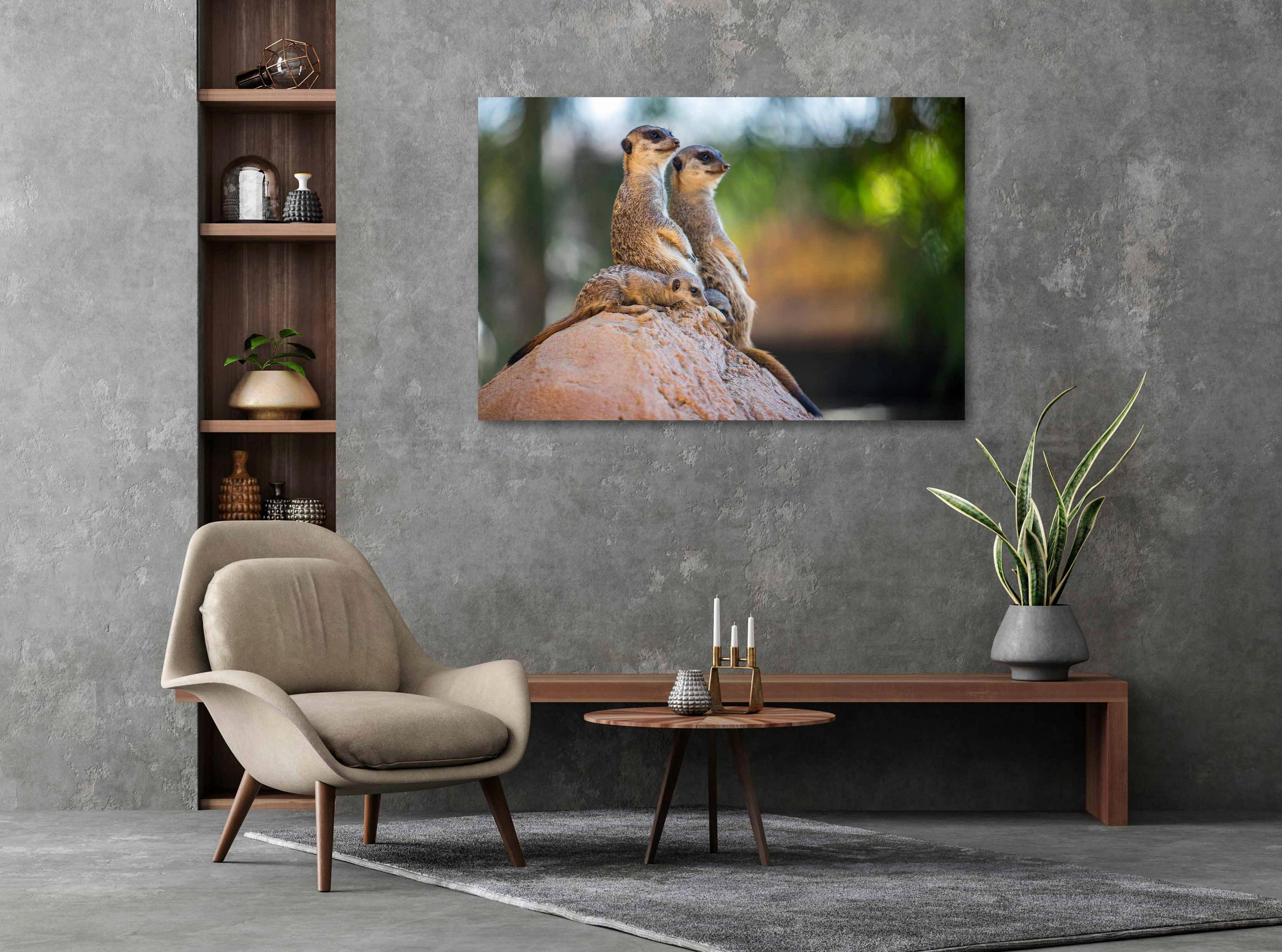 ALUMINIUMBILD 148/98 cm  - Sandfarben/Beige, Design, Kunststoff/Metall (148/98cm)