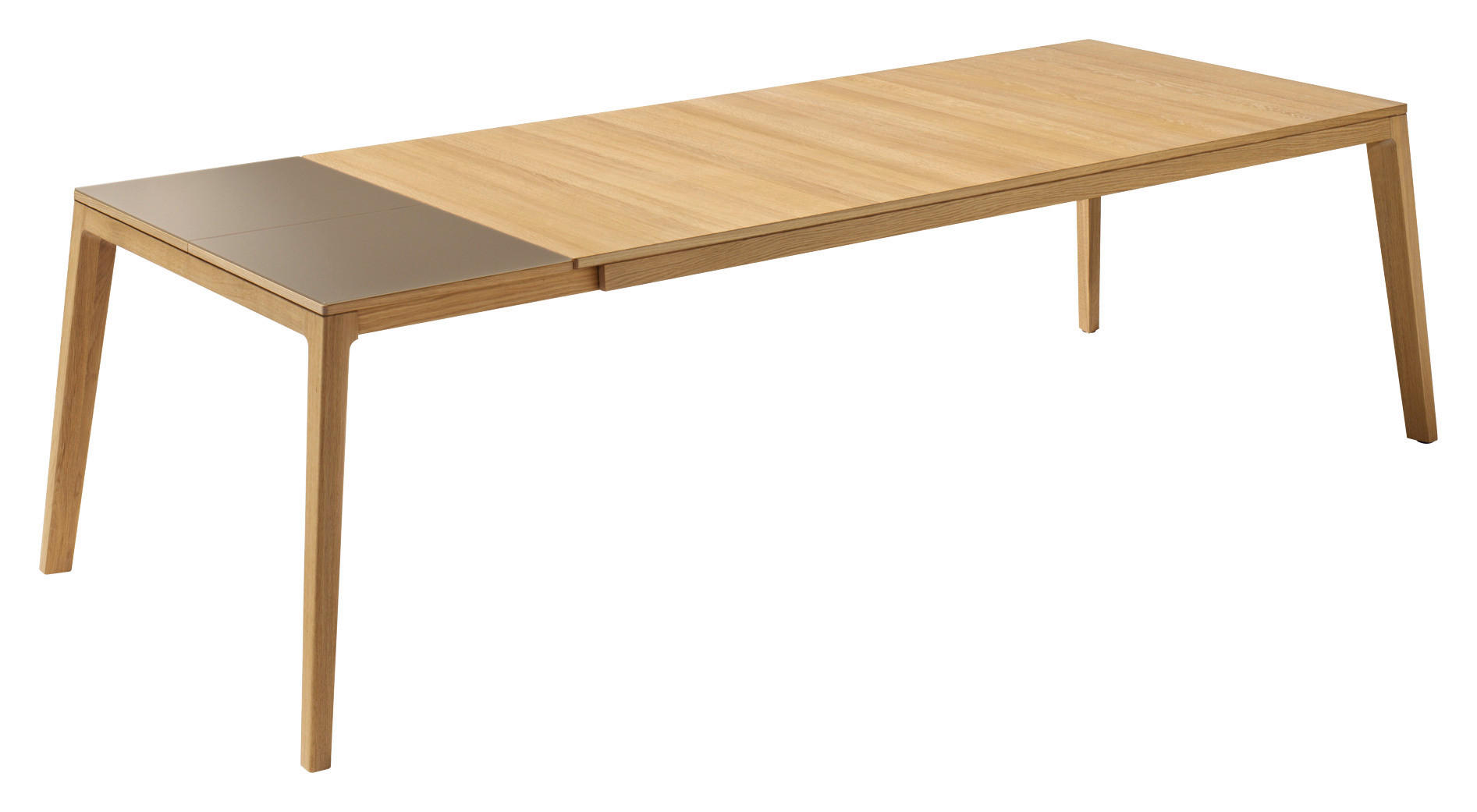 ESSTISCH in Holz, Glas 250(300)/100/75 cm  - Eichefarben, Design, Glas/Holz (250(300)/100/75cm) - Team 7