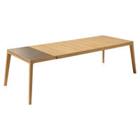 ESSTISCH in Holz, Glas 250(300)/100/75 cm  - Eichefarben, Design, Glas/Holz (250(300)/100/75cm) - Team 7