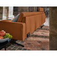 ECKSOFA in Echtleder Cognac  - Cognac/Anthrazit, KONVENTIONELL, Leder/Metall (182/324cm) - Ambiente