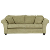 3-SITZER-SOFA in Cord Hellgrün  - Dunkelbraun/Hellgrün, Konventionell, Holz/Textil (215/70/90cm) - home24