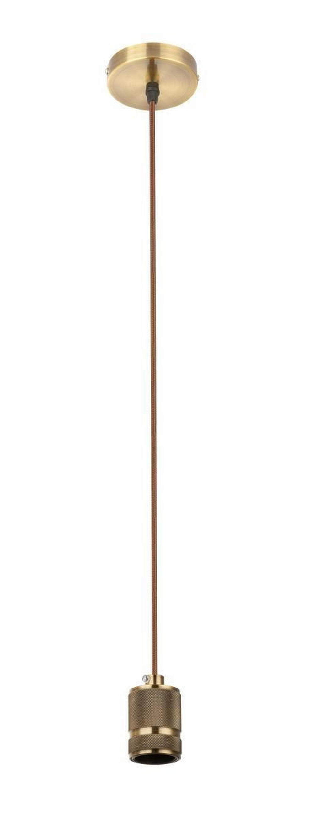 HÄNGELEUCHTE 10/150 cm   - Messingfarben, Basics, Textil/Metall (10/150cm) - Globo