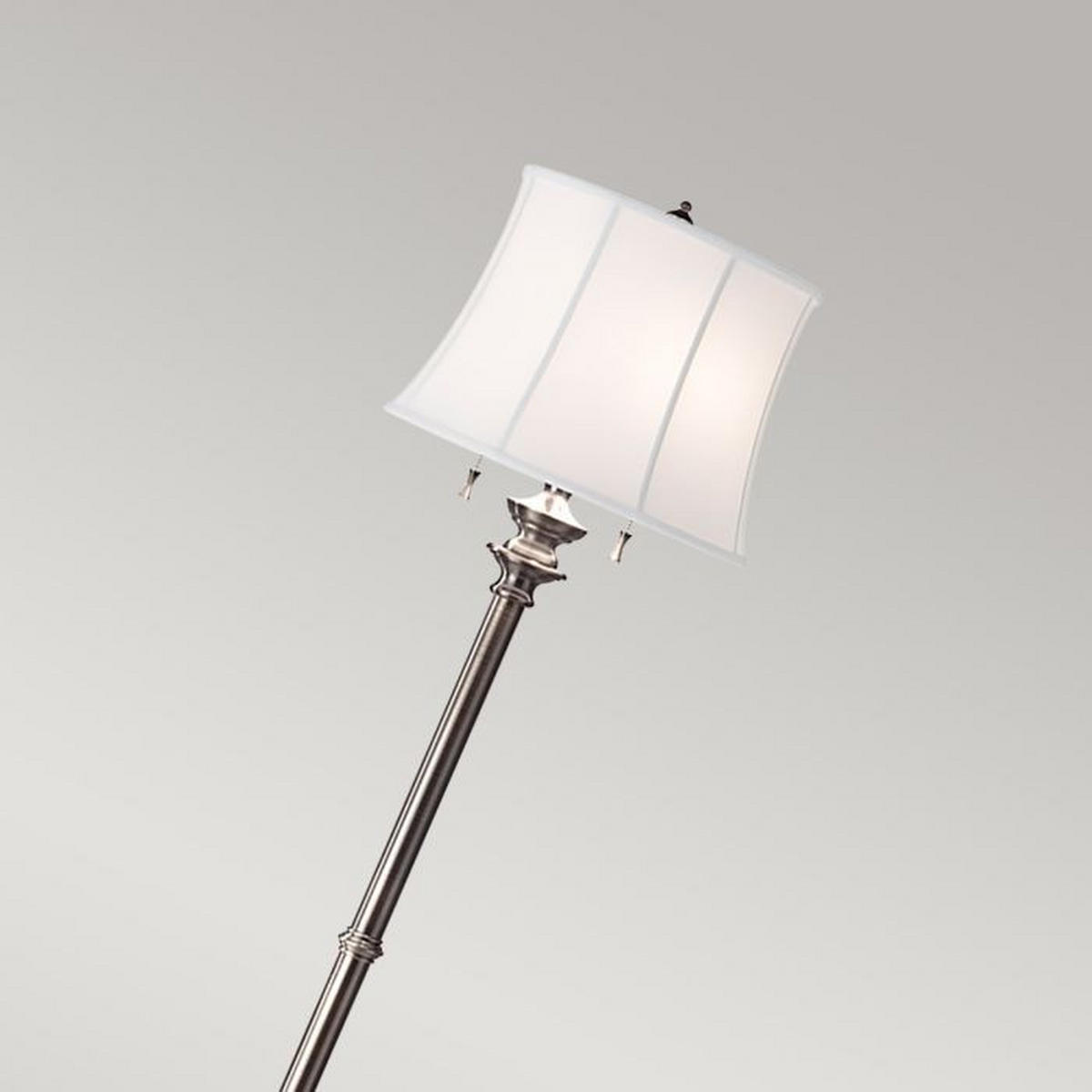 STEHLEUCHTE - Nickelfarben, Basics, Textil/Metall (43.2/157.5cm) - Elstead Lighting