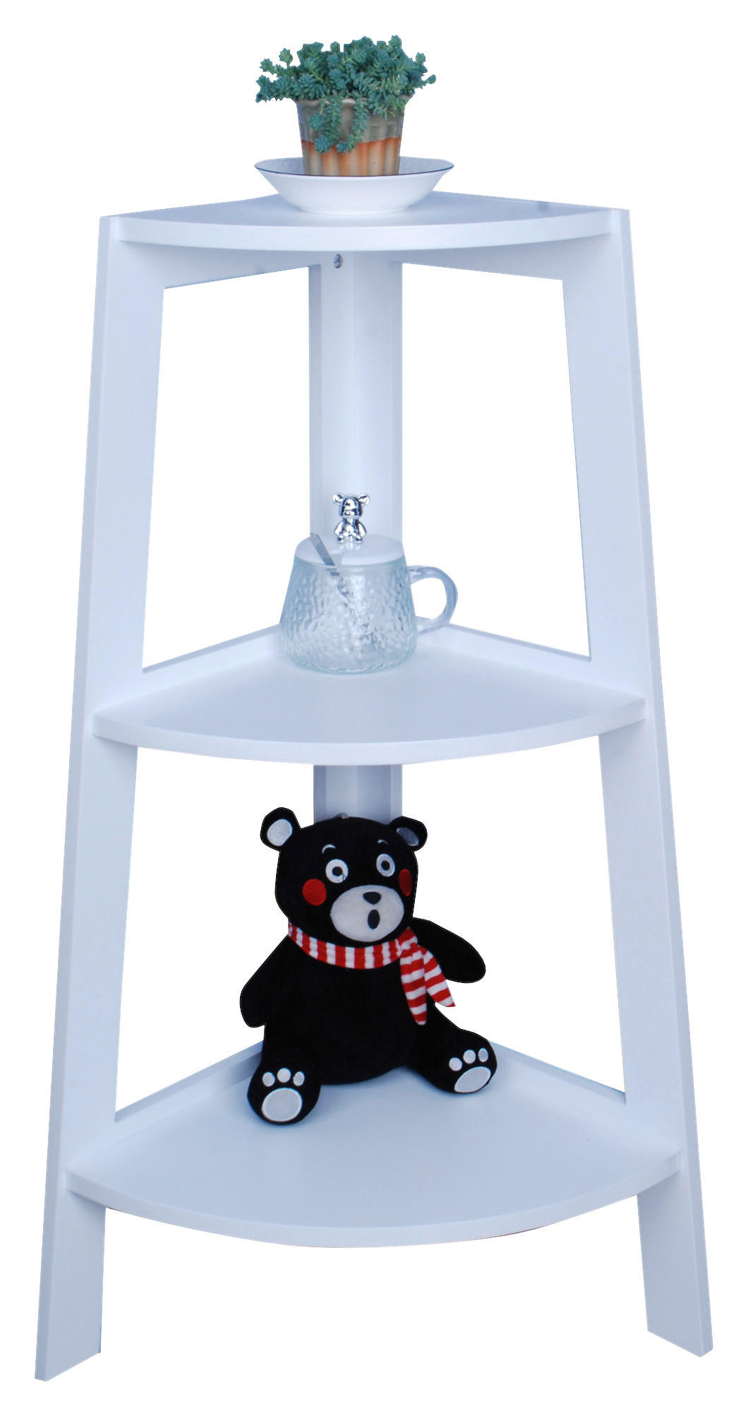 Eckregal Emil 37 Cm Weiß