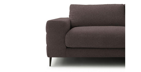 ECKSOFA  in Flachgewebe Hellbraun  253/177 cm  - Hellbraun/Schwarz, Design, Textil/Metall (253/177cm) - Dieter Knoll