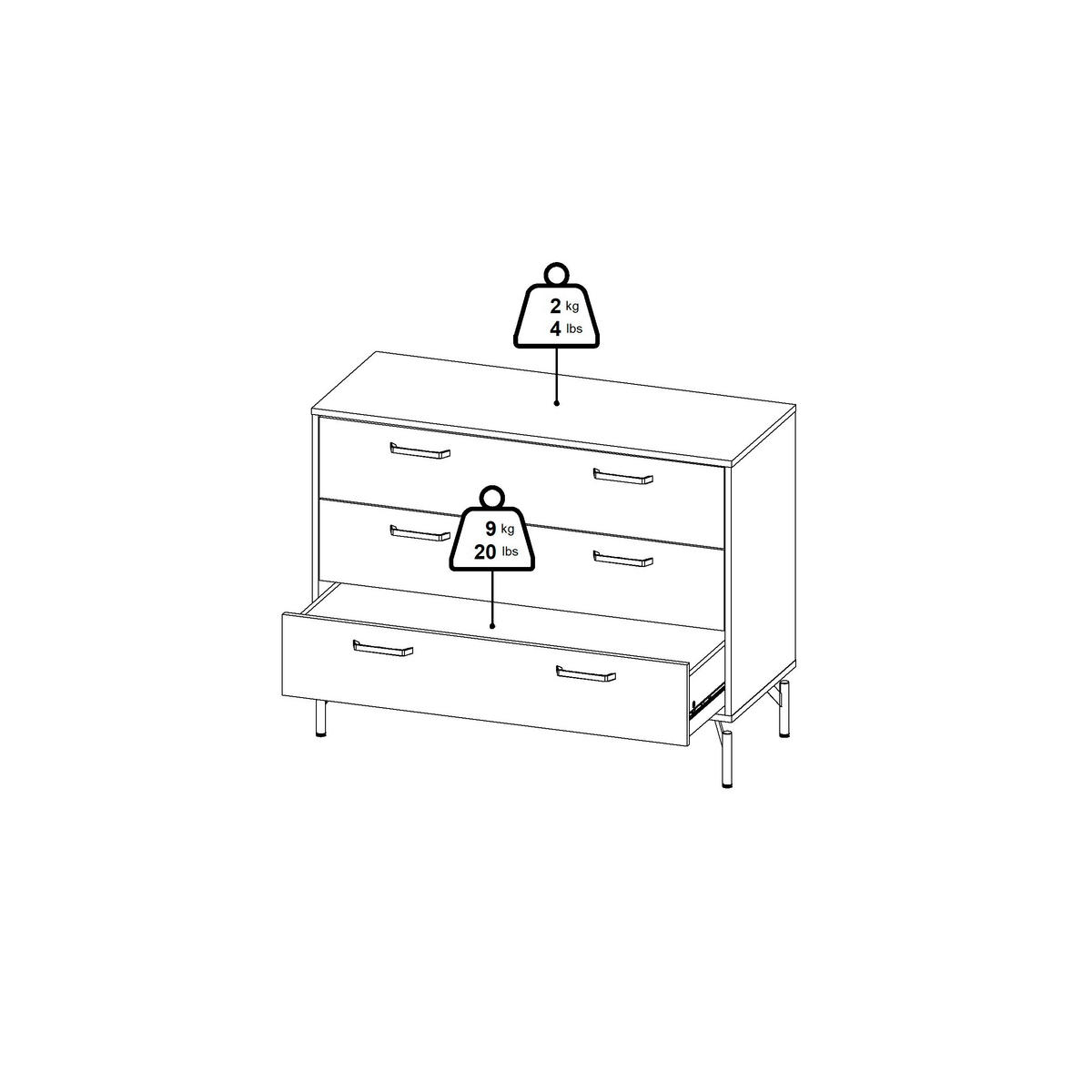 SIDEBOARD  in 98,7/76,6/39,8 cm  - Schwarz, Design, Holzwerkstoff/Metall (98,7/76,6/39,8cm) - Best Price