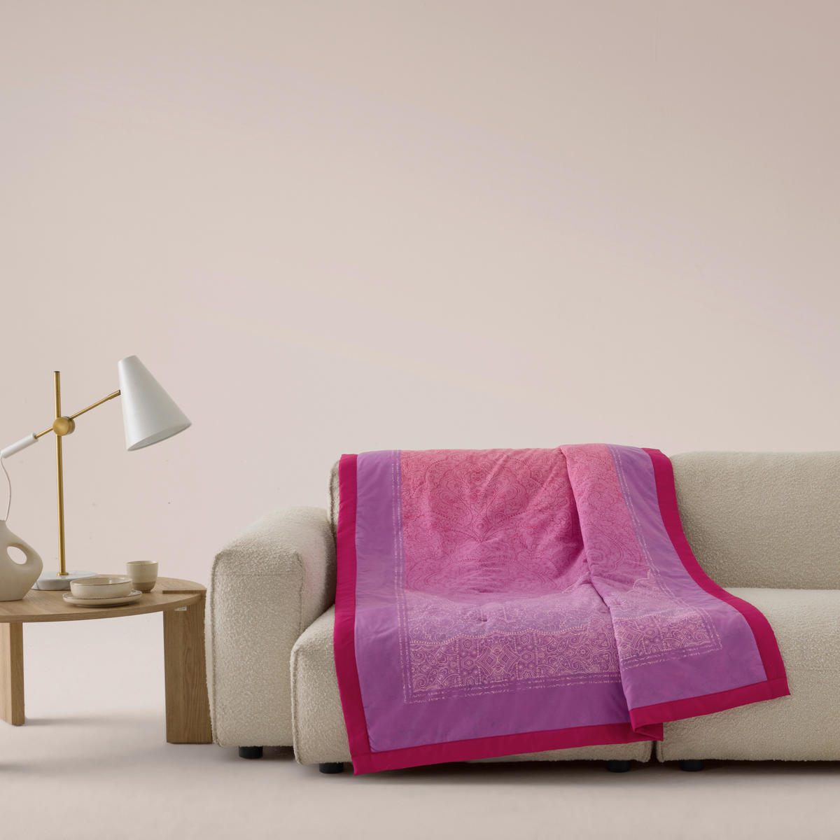 PLED   135/190 cm       pink  - pink, Basics, tekstil (135/190cm) - Bassetti