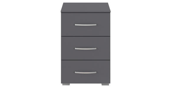 NACHTKÄSTCHEN 40/61/42 cm  in Grau  - Alufarben/Grau, KONVENTIONELL, Holzwerkstoff/Kunststoff (40/61/42cm) - Xora