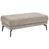 HOCKER Chenille Grau  - Schwarz/Grau, KONVENTIONELL, Textil/Metall (130/44/68cm) - SetOne by Musterring
