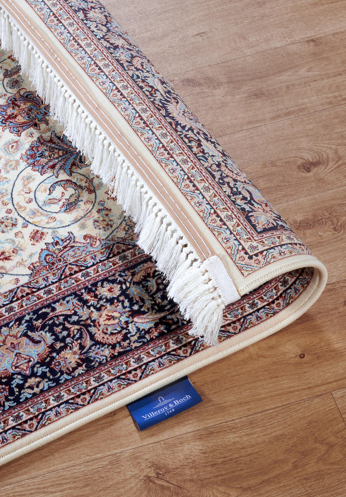FLACHWEBETEPPICH 128/190 cm Kollektion 1870 Blau, Creme  - Blau/Creme, Design, Kunststoff/Textil (128/190cm) - Villeroy & Boch