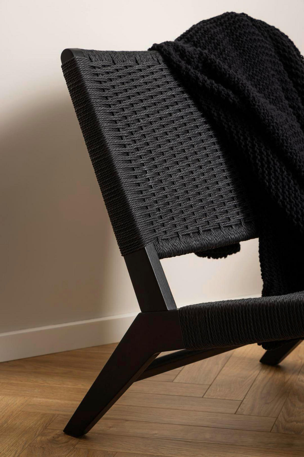 FÅTÖLJ i trä, papper svart  - svart, Design, papper/trä (64/79/72cm) - Best Price