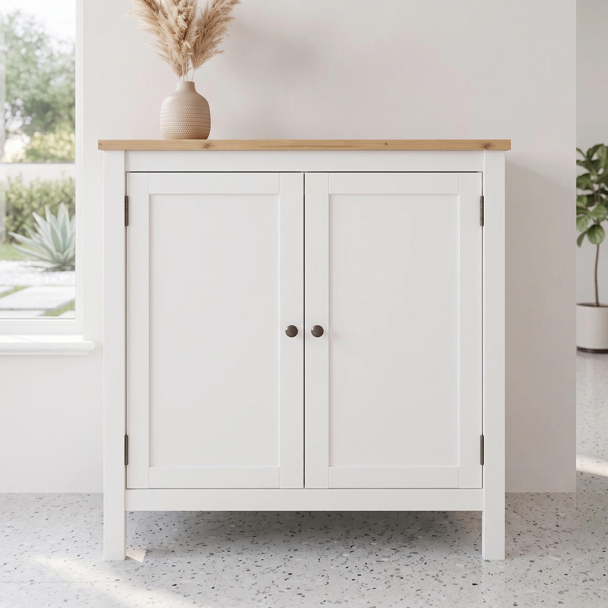 KOMMODE , 80/90/40 cm,  - Eichefarben, KONVENTIONELL, Holzwerkstoff/Metall (80/90/40cm) - MID.YOU