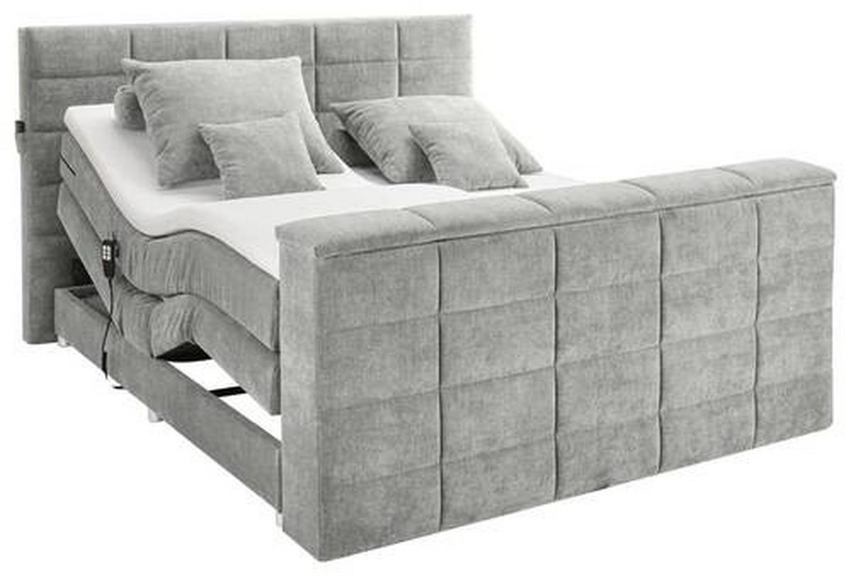 BOXSPRING-ÁGY 180/200 cm  iszap  - iszap, Konventionell, textil (180/200cm) - Carryhome