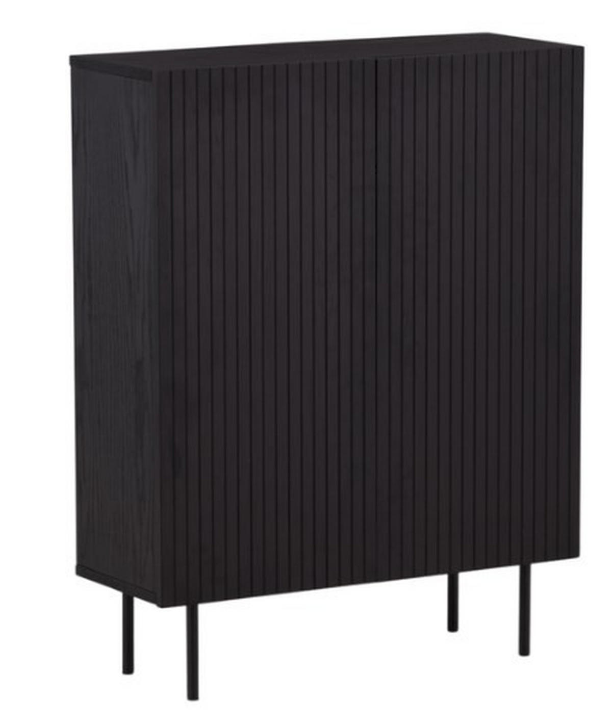HIGHBOARD  in 80/103/30 cm  - Schwarz, Design, Holzwerkstoff/Metall (80/103/30cm) - Livetastic