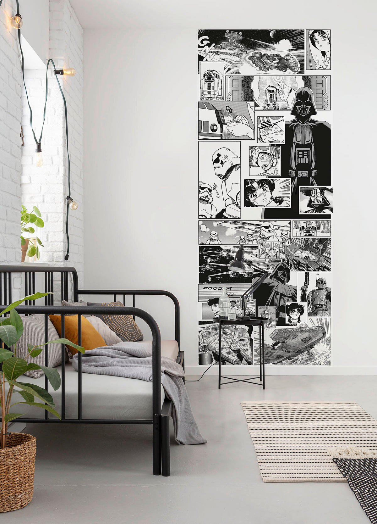 FOTOTAPETE MANGA MADNESS  - Schwarz, Design, Textil (100/250cm) - Star Wars