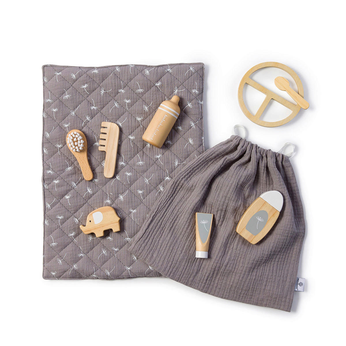 PUPPEN-PFLEGESET - Basics, Holz (30/40/2cm) - MUSTERKIND
