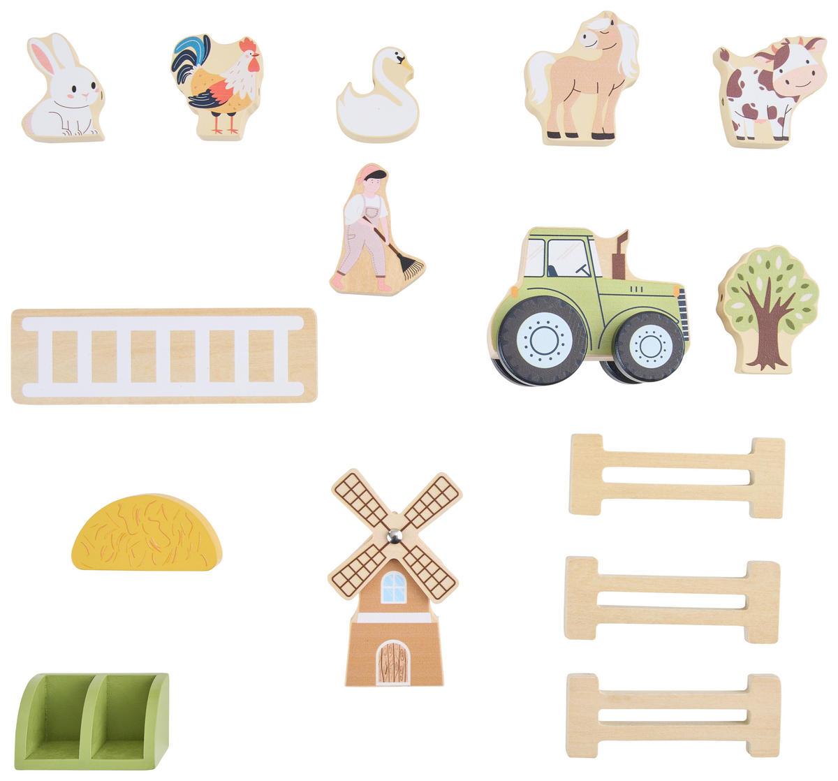 KINDERSPIELSET  - Multicolor, Trend, Holz/Textil (23/10,5/21cm) - Avelia
