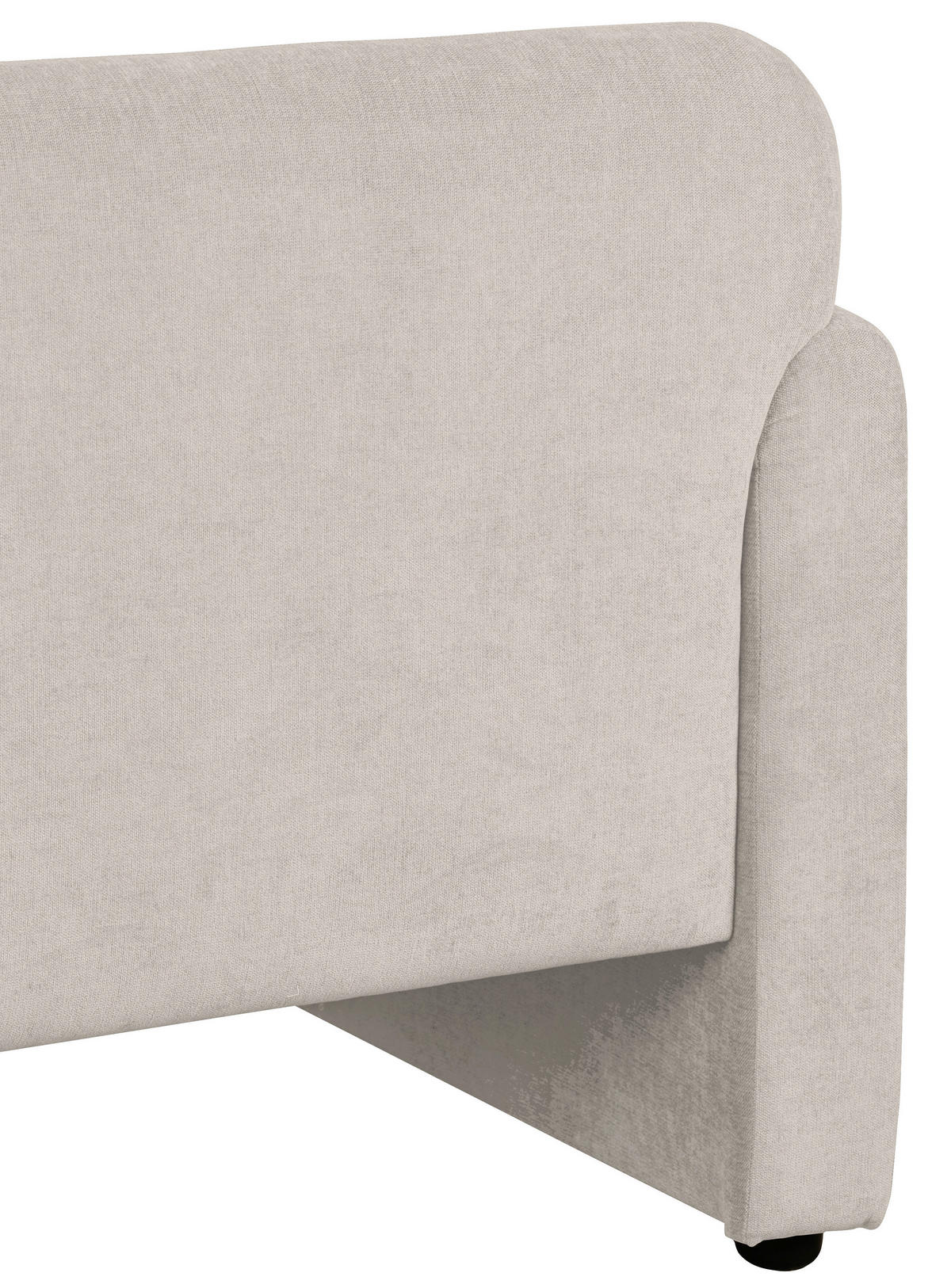 2-SITZER-SOFA Samt Creme  - Creme/Schwarz, Design, Holz/Kunststoff (148/83/76cm) - MID.YOU