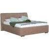 POLSTERBETT 180/200 cm  in Taupe  - Taupe/Chromfarben, Basics, Holz/Textil (180/200cm) - Boxxx