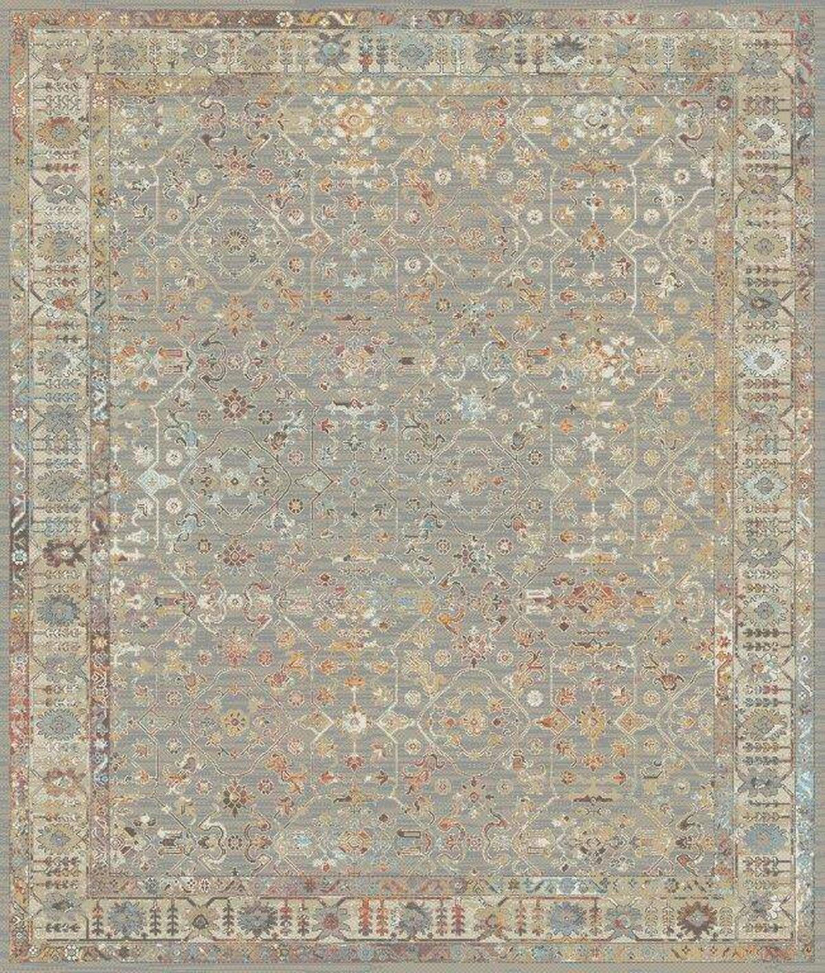 VINTAGE PREPROGA  200/285 cm  tkano  siva, bež  - siva/bež, Trendi, tekstil (200/285cm) - Novel
