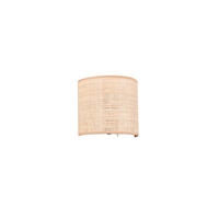 VÄGGLAMPA Aimee 23/20,5/12 cm   - svart/naturfärgad, Natur, metall/textil (23/20,5/12cm)