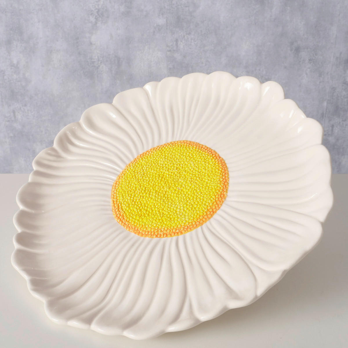 TELLER    - Gelb/Weiß, KONVENTIONELL, Keramik (31/3cm)