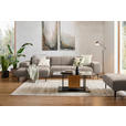 ECKSOFA in Chenille Beige  167/311 cm  - Beige/Schwarz, Design, Textil/Metall (167/311cm) - Xora