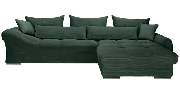 Freisteller von Carryhome ECKSOFA Dunkelgrün Cord.