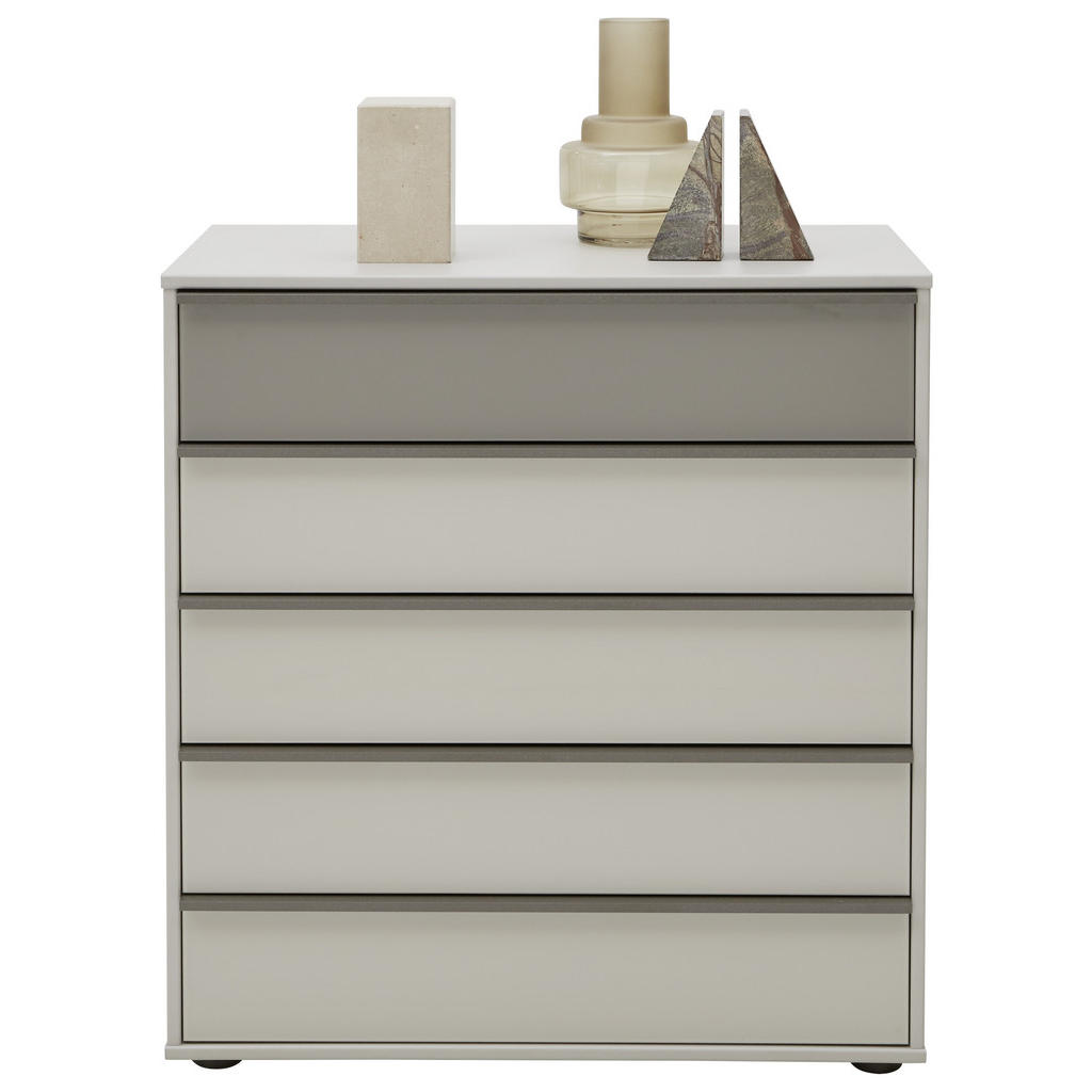 Thumbnail - Dieter Knoll Kommode, Braun, Grau, Metall, 5 Schubladen, 80x86x43 cm, Beimöbel erhältlich, stehend, Garderobe, Garderobe...