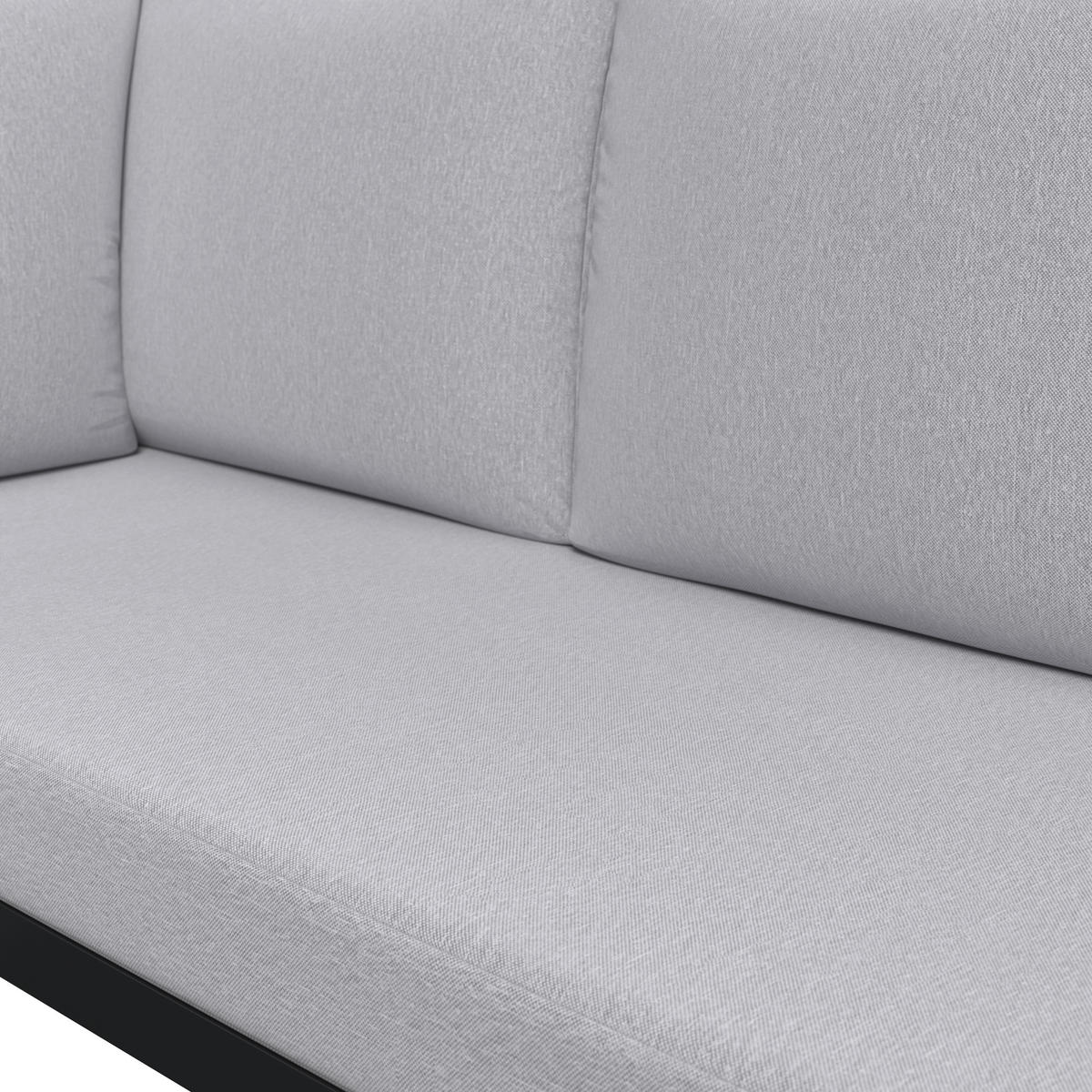 LOUNGE ÉTKEZŐGARNITÚRA  185/240 cm   - szürkésfehér/antracit, Modern, műanyag/textil (185/240cm) - Ambia Garden