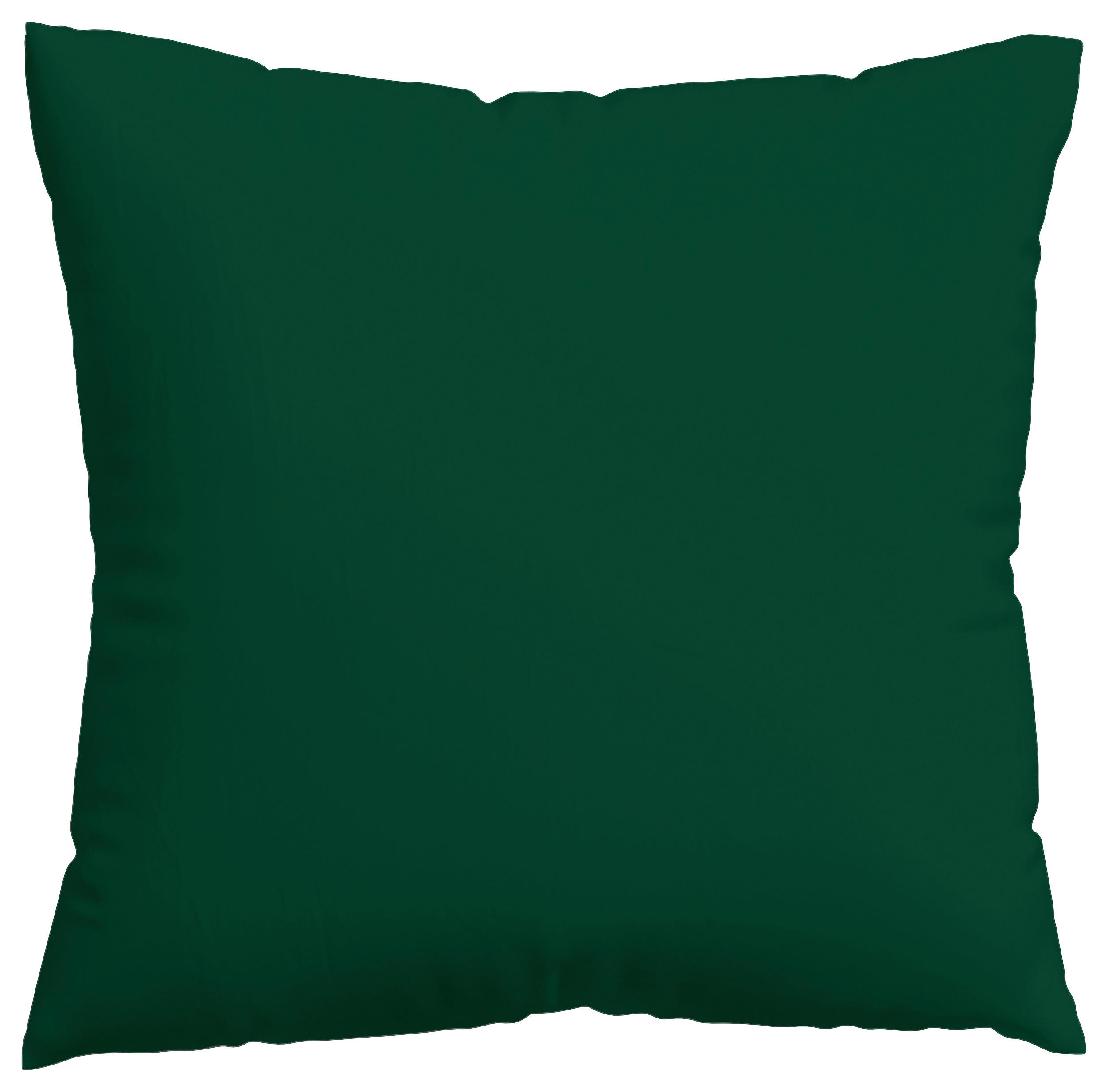 KISSENHÜLLE KNITTED JERSEY 40/40 cm  - Dunkelgrün, Basics, Textil (40/40cm) - Schlafgut