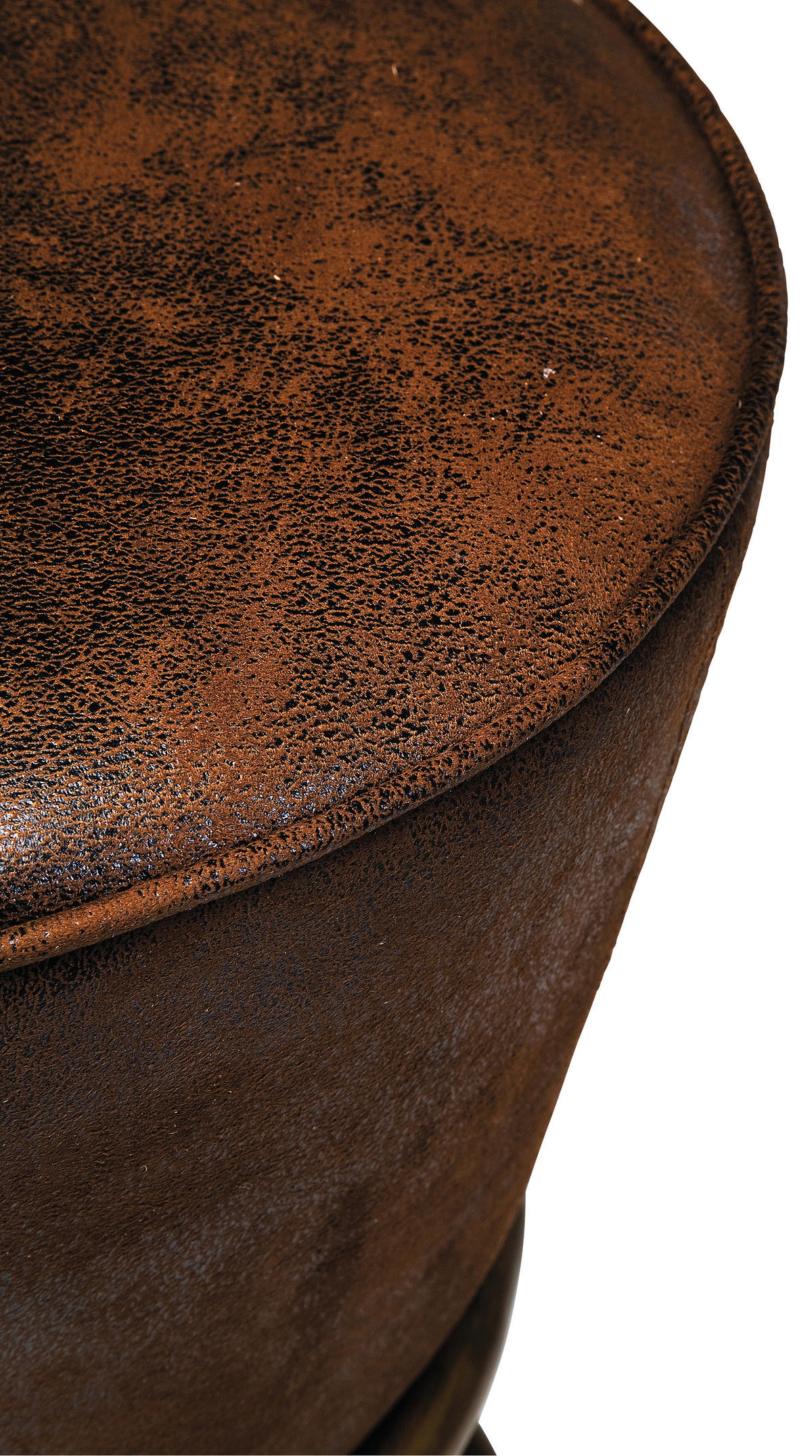 TRESENSTUHL in Braun, Goldfarben  - Goldfarben/Braun, Design, Textil/Metall (48/74/48cm)