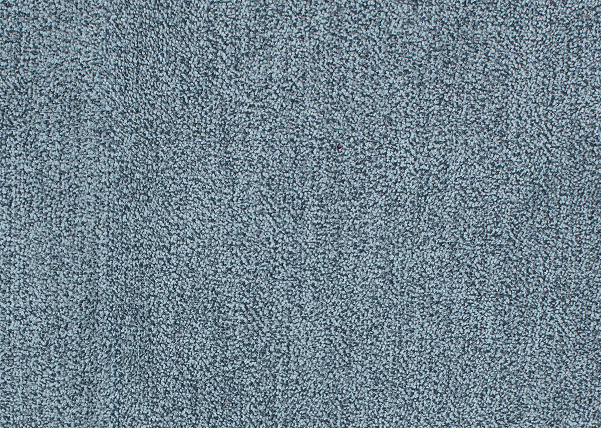 WOHNLANDSCHAFT in Chenille Blau  - Blau/Alufarben, Design, Textil/Metall (170/333/265cm) - Dieter Knoll