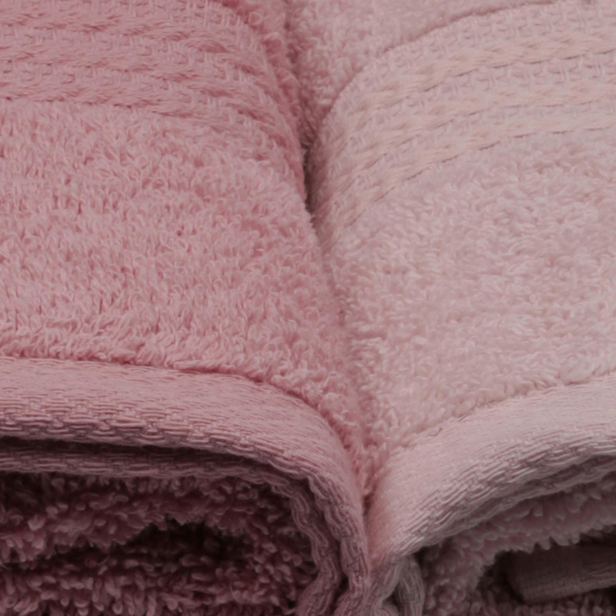 HANDTUCHSET Creme, Pink, Hellrosa 4-teilig  - Pink/Hellrosa, Basics, Textil (50/90cm)