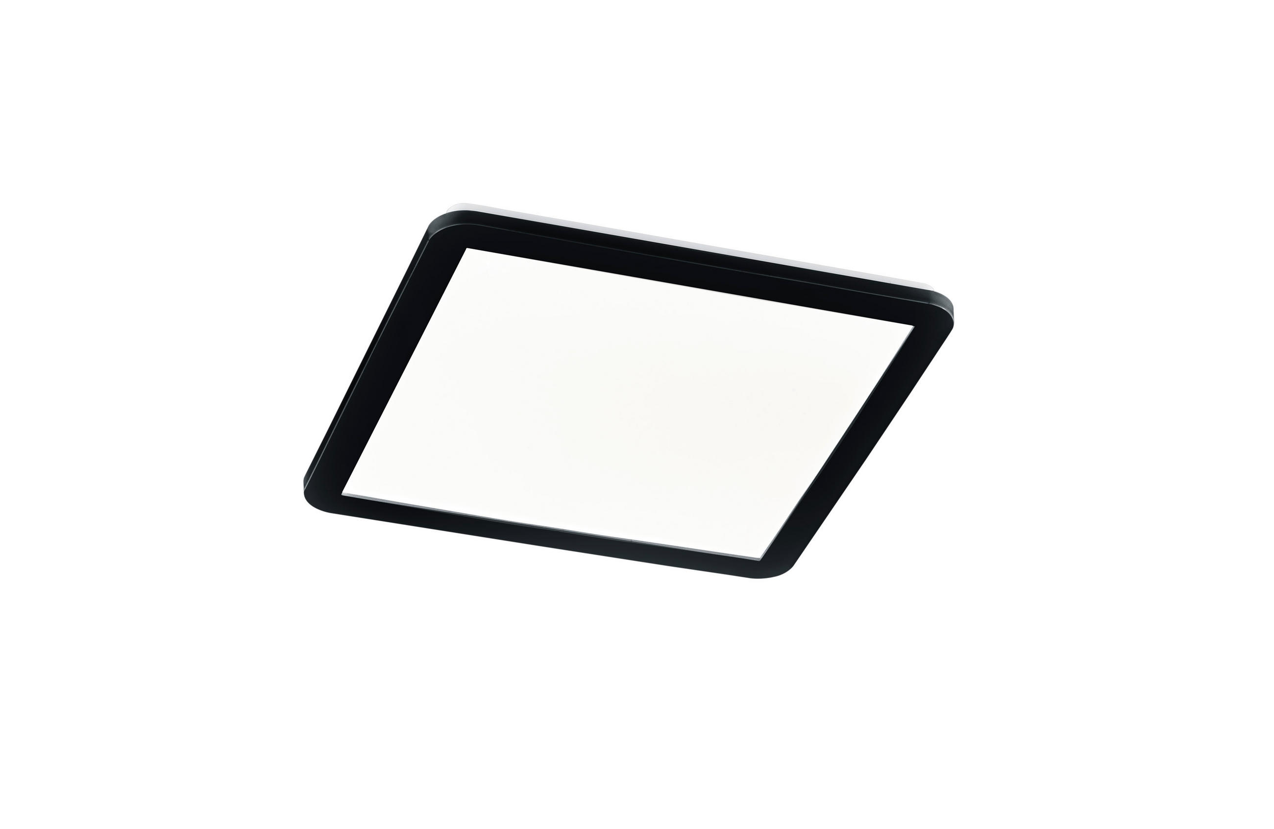 LED-DECKENLEUCHTE 40/40/3 cm   - Schwarz/Weiß, Design, Kunststoff (40/40/3cm) - Trio Leuchten
