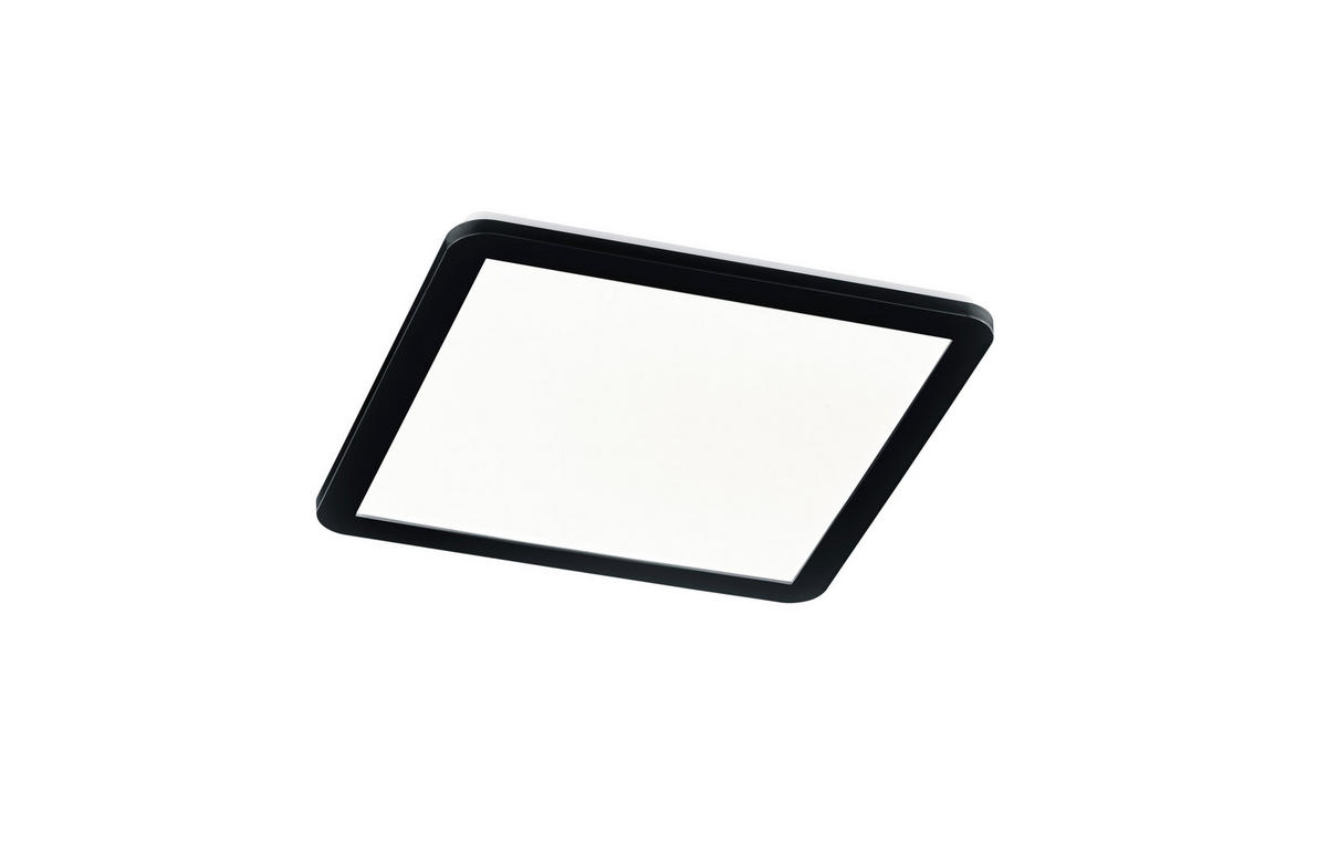 LED-DECKENLEUCHTE    40/40/3 cm  - Weiss/Schwarz, Design, Kunststoff (40/40/3cm) - Trio Leuchten