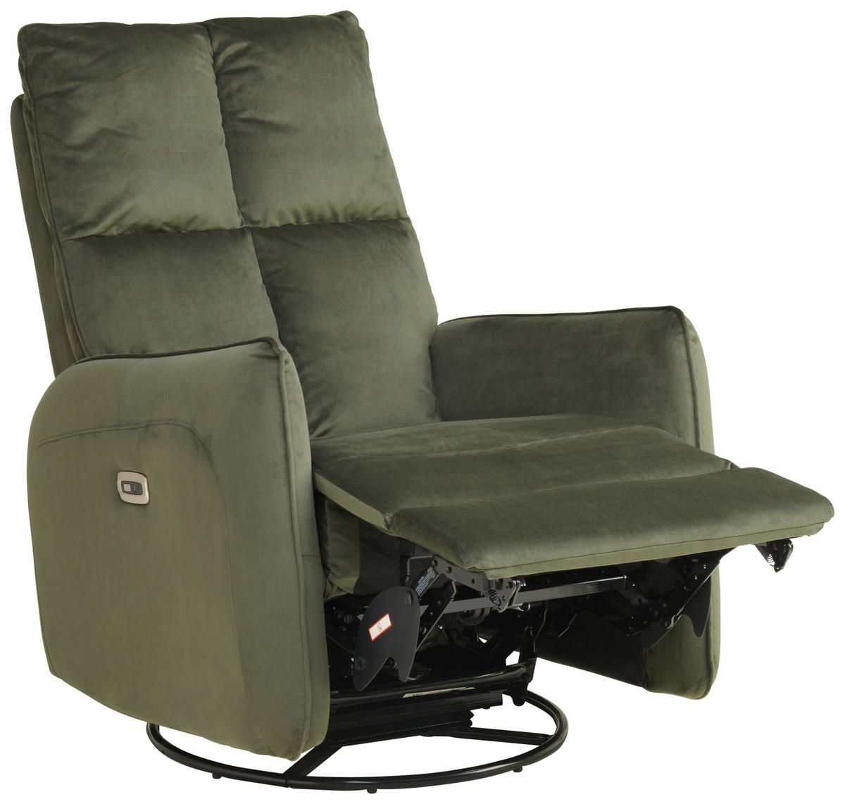 RELAXSESSEL in Metall, Textil Grün  - Schwarz/Grün, Design, Textil/Metall (81/110/95cm) - Carryhome