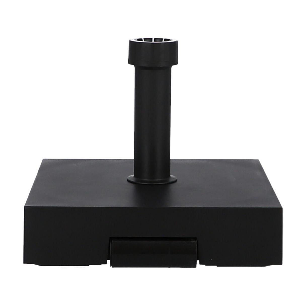 SONNENSCHIRMSTÄNDER Zement Schwarz  - Schwarz, Basics, Kunststoff/Stein (40/10/40cm) - Jan Kurtz