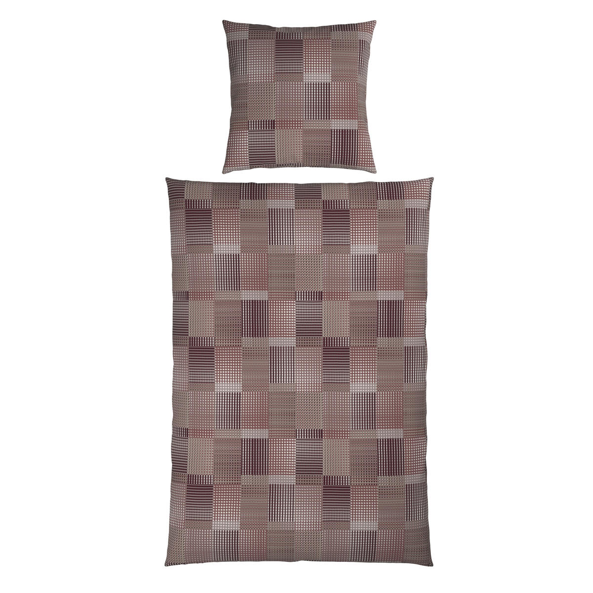 BETTWÄSCHE Flanell 155/220 cm  - Rot, Textil (155/220cm) - Novel