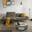 ECKSOFA  in Chenille Taupe  170-195/280 cm  - Taupe/Schwarz, Design, Textil/Metall (170-195/280cm) - Dieter Knoll