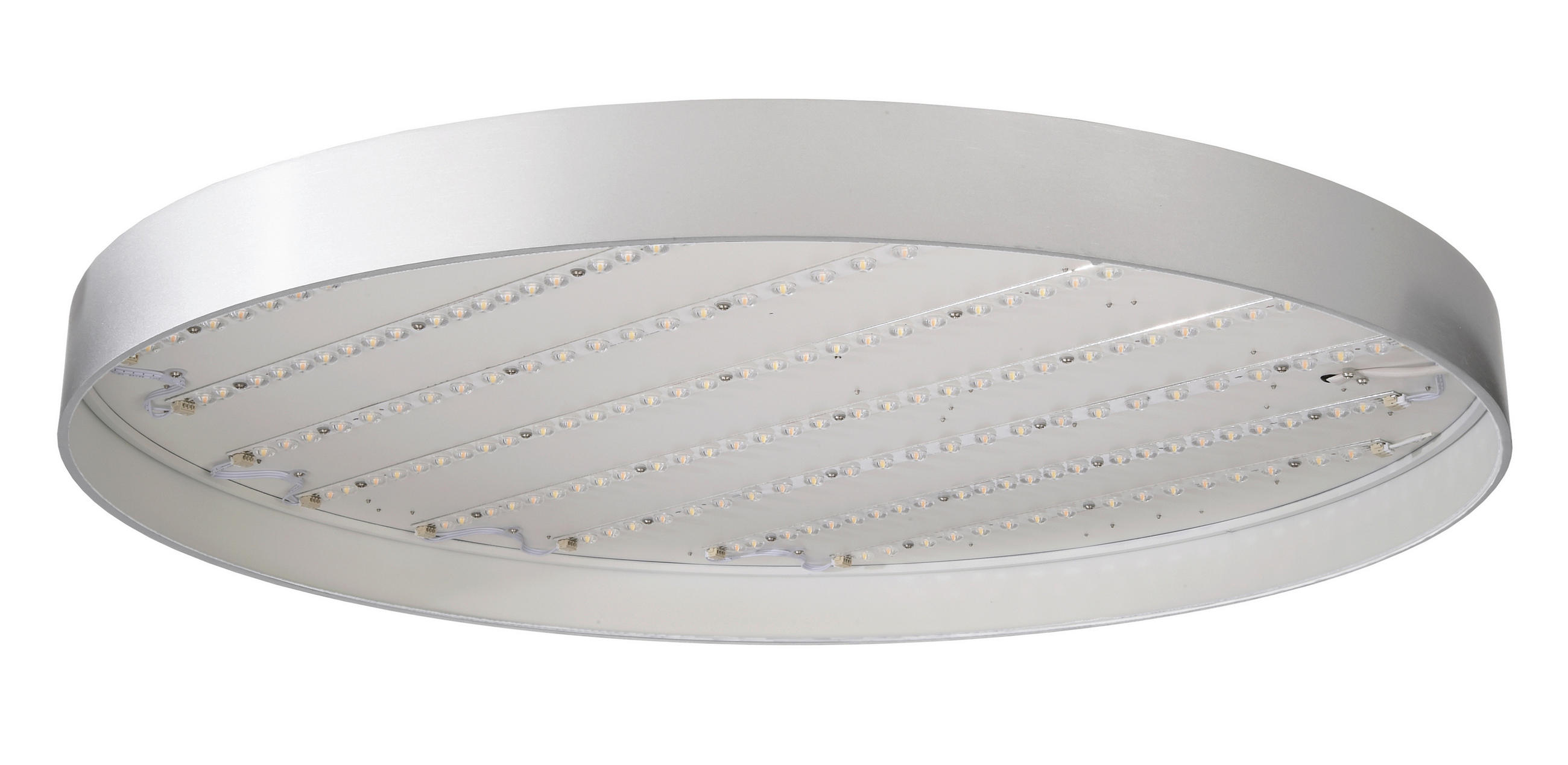 LED-DECKENLEUCHTE Menkar 80/80/9 cm   - Alufarben, KONVENTIONELL, Metall (80/80/9cm)